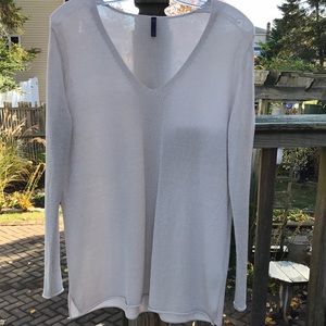 NYDJ Silver Metallic Topl